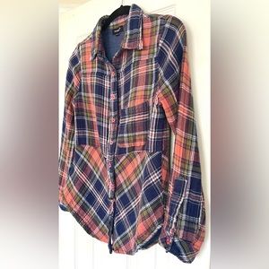 Tolani Plaid Button Down Shirt